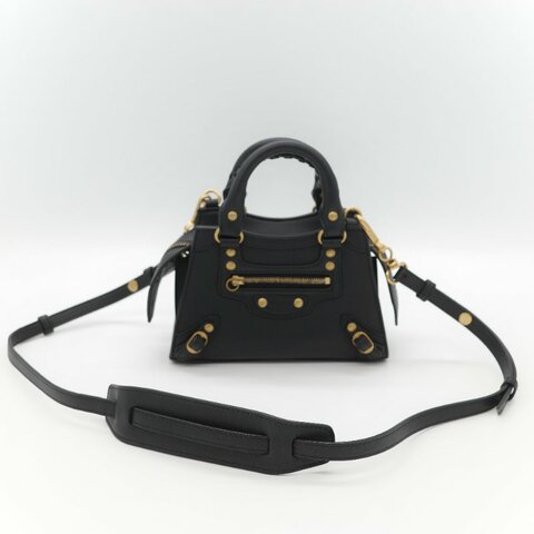 Balenciaga 巴黎世家 Neo Classic City nano 金釦鉚釘 小牛皮 迷你 手提 斜挎包 兩用包