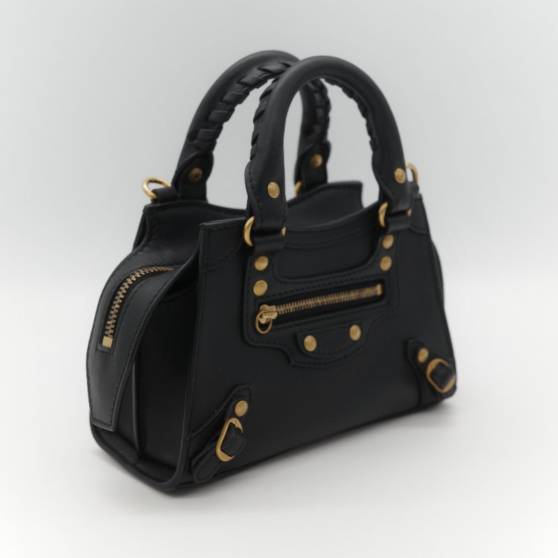Balenciaga 巴黎世家 Neo Classic City XS 金釦鉚釘 小牛皮 迷你 手提 斜挎包 兩用包-3