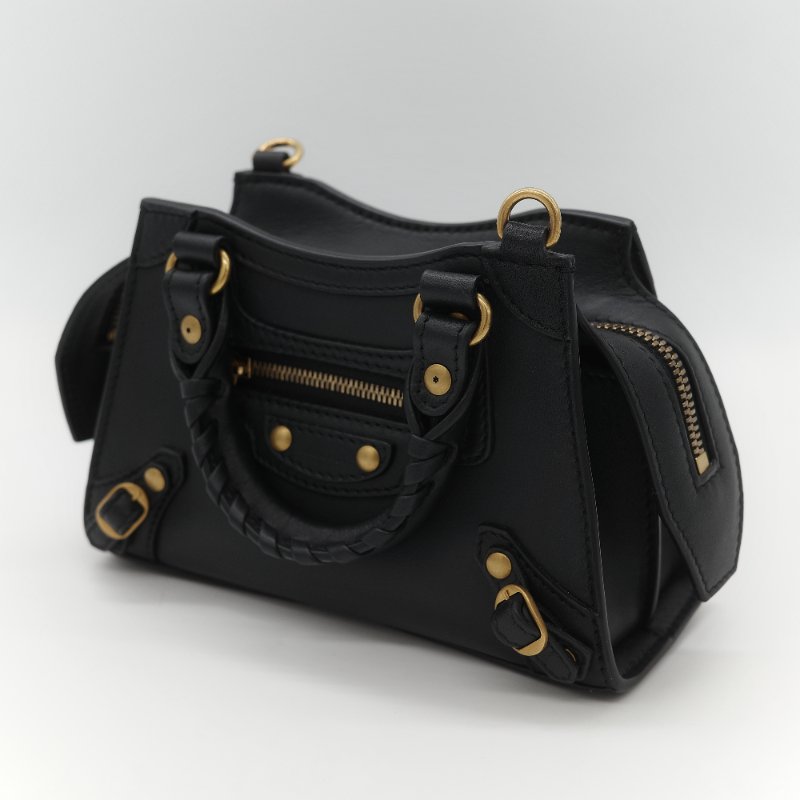 Balenciaga 巴黎世家 Neo Classic City XS 金釦鉚釘 小牛皮 迷你 手提 斜挎包 兩用包-10