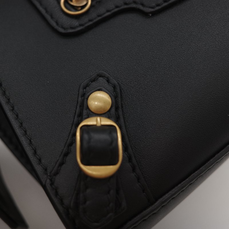 Balenciaga 巴黎世家 Neo Classic City XS 金釦鉚釘 小牛皮 迷你 手提 斜挎包 兩用包-12