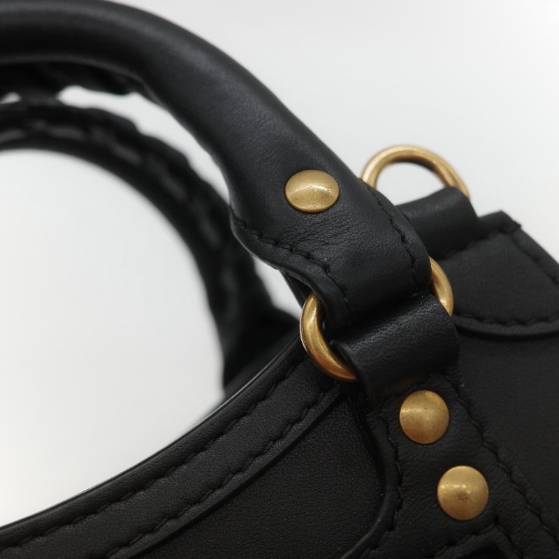 Balenciaga 巴黎世家 Neo Classic City XS 金釦鉚釘 小牛皮 迷你 手提 斜挎包 兩用包-14