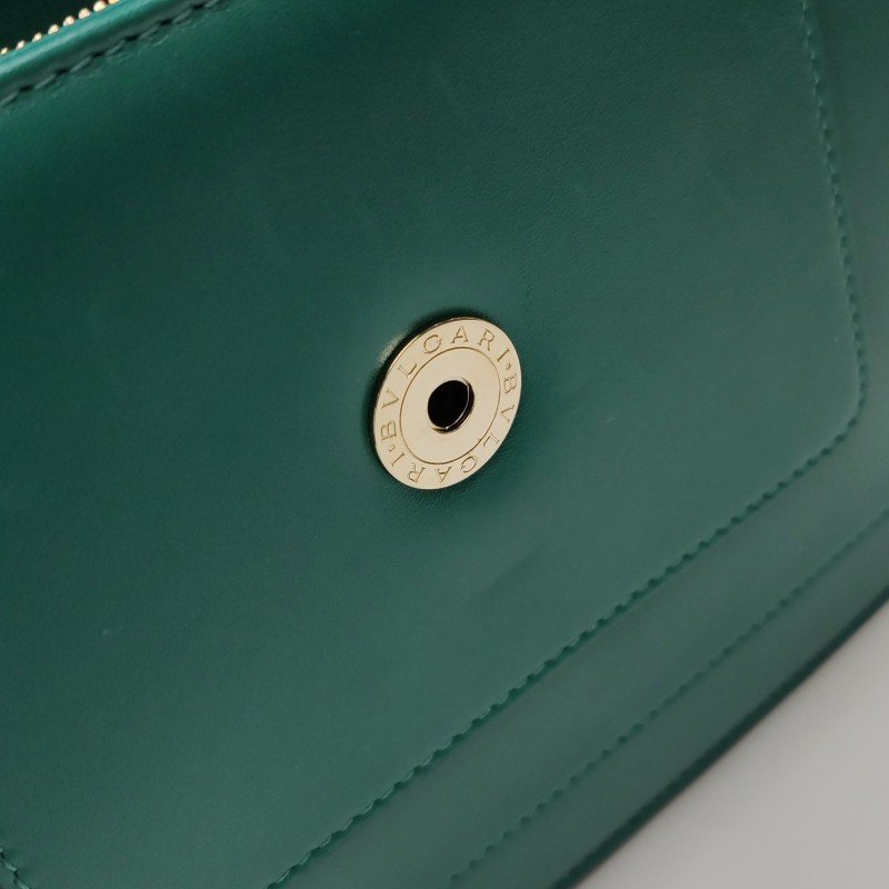 Bvlgari Serpenti Forever蛇頭包中型牛皮純色蛇頭單肩包-12