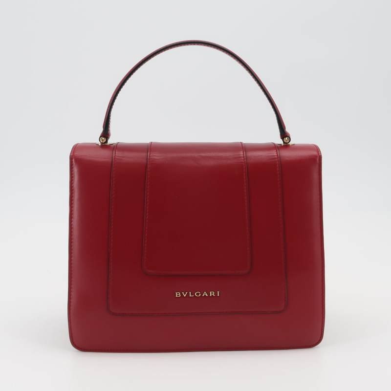 Bvlgari Serpenti Forever蛇頭包牛皮純色蛇頭斜背包單肩包-4