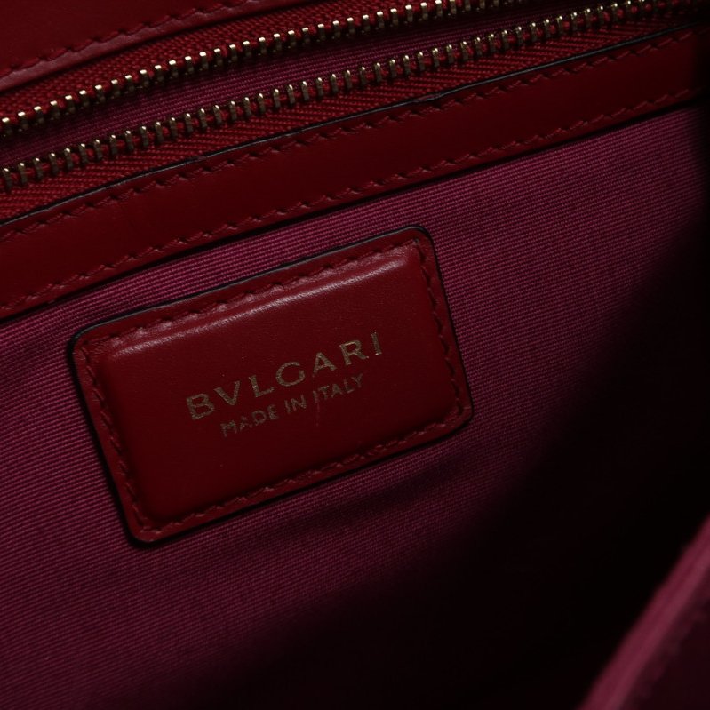 Bvlgari Serpenti Forever蛇頭包牛皮純色蛇頭斜背包單肩包-7