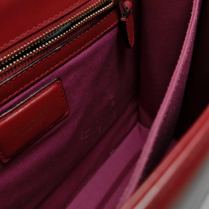 Bvlgari Serpenti Forever蛇頭包牛皮純色蛇頭斜背包單肩包-10