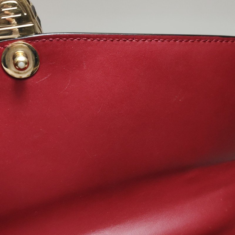 Bvlgari Serpenti Forever蛇頭包牛皮純色蛇頭斜背包單肩包-11