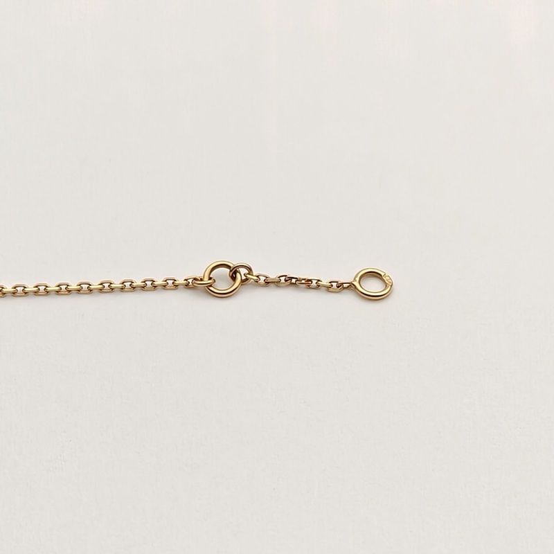 VAN CLEEF&ARPELS SweetAlhambra小號蝴蝶手鏈18K黃金/白貝母S-M碼-3