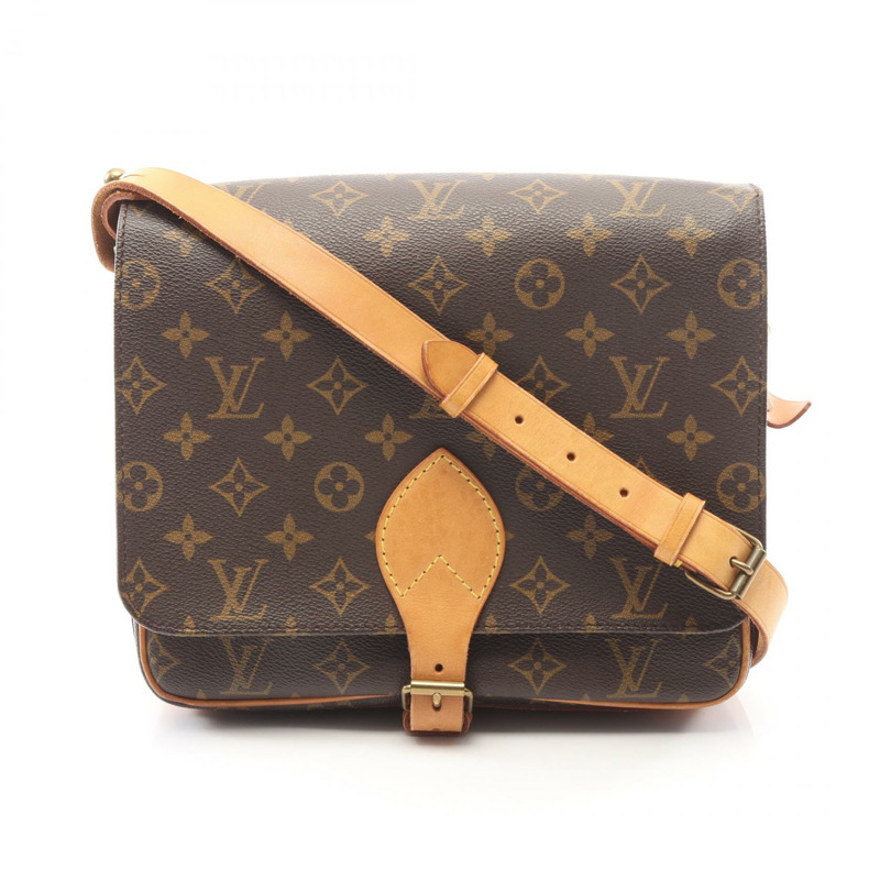 路易威登 Cartouchiere GM 單肩斜背包 M51252 Monogram 帆布 二手-0