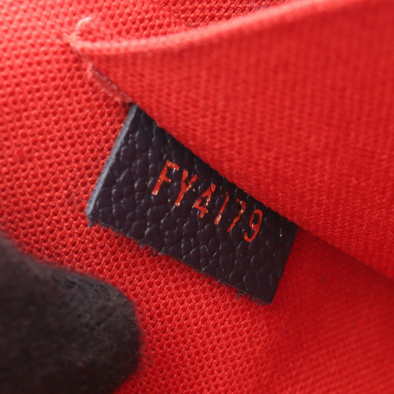 路易威登 Pochette Felicie 鏈條肩斜背包 M64099 皮革海軍藍-4