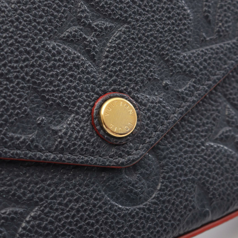 路易威登 Pochette Felicie 鏈條肩斜背包 M64099 皮革海軍藍-6