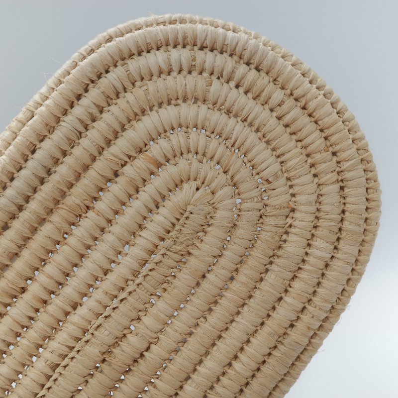 Loewe 羅威 亞麻色 拉菲草 編織 牛皮革 Logo 托特包 單肩包-10