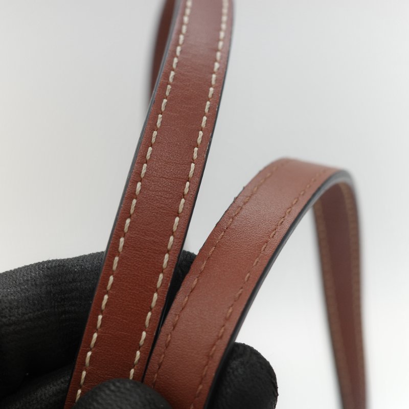 Loewe 羅威 亞麻色 拉菲草 編織 牛皮革 Logo 托特包 單肩包-17