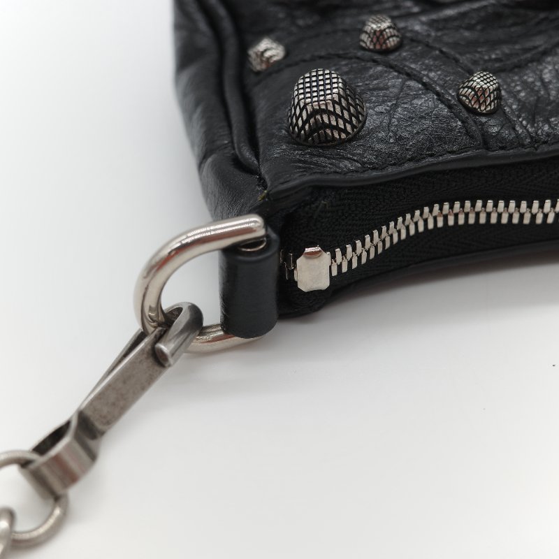 Balenciaga 巴黎世家 Le Cagole Mini 經典鉚釘 牛皮 肩背/斜背 兩用 彎月包-13