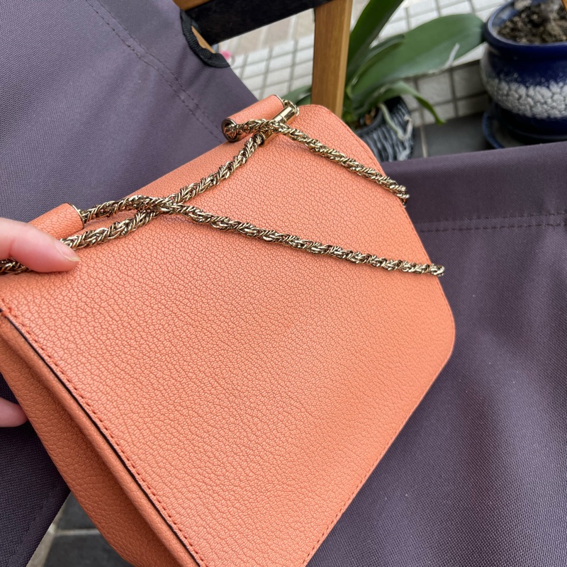 Chloe 98成新 小包可肩背 側背 長背 短背 粉色可愛容量大-2