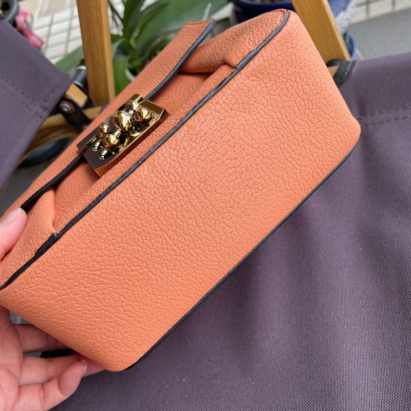 Chloe 98成新 小包可肩背 側背 長背 短背 粉色可愛容量大-12