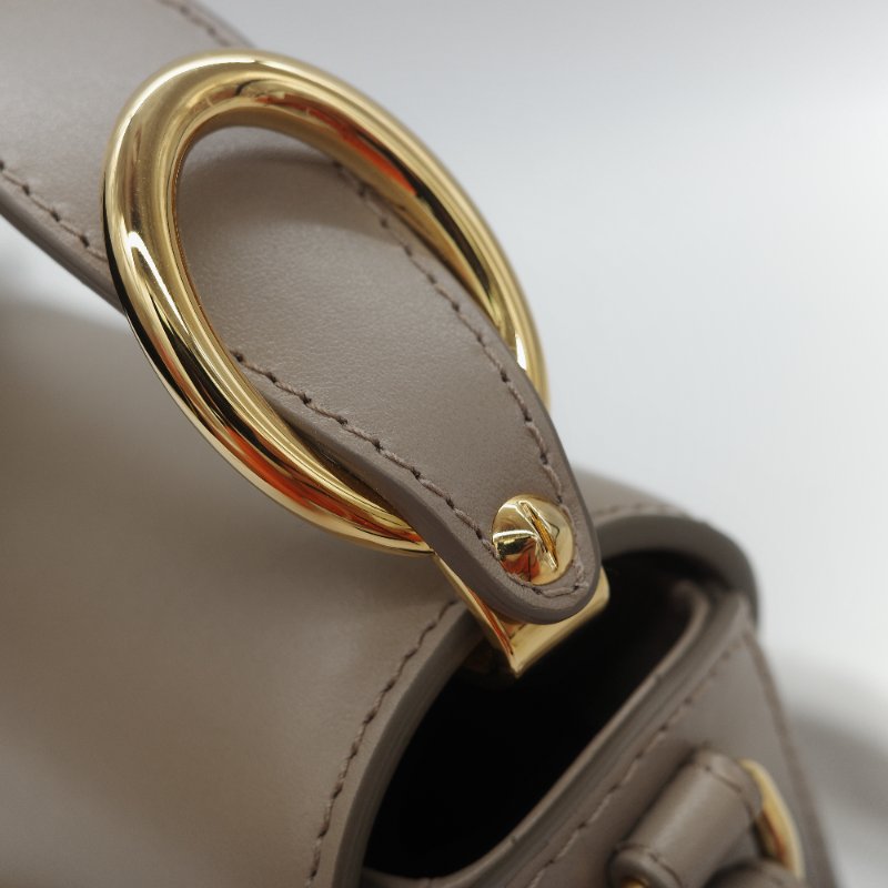 (閒置品♥️未使用)Chloé 蔻依 C Bag 小款 大象灰 麂皮拼接小牛皮 手提包 側背包-12