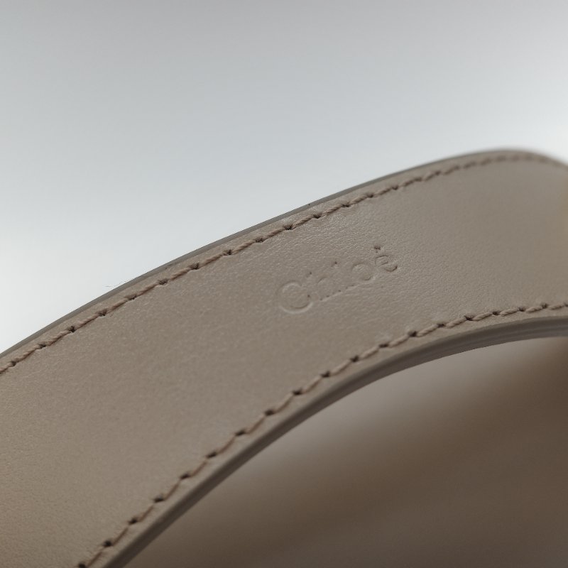 (閒置品♥️未使用)Chloé 蔻依 C Bag 小款 大象灰 麂皮拼接小牛皮 手提包 側背包-14