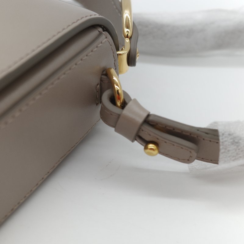 (閒置品♥️未使用)Chloé 蔻依 C Bag 小款 大象灰 麂皮拼接小牛皮 手提包 側背包-15
