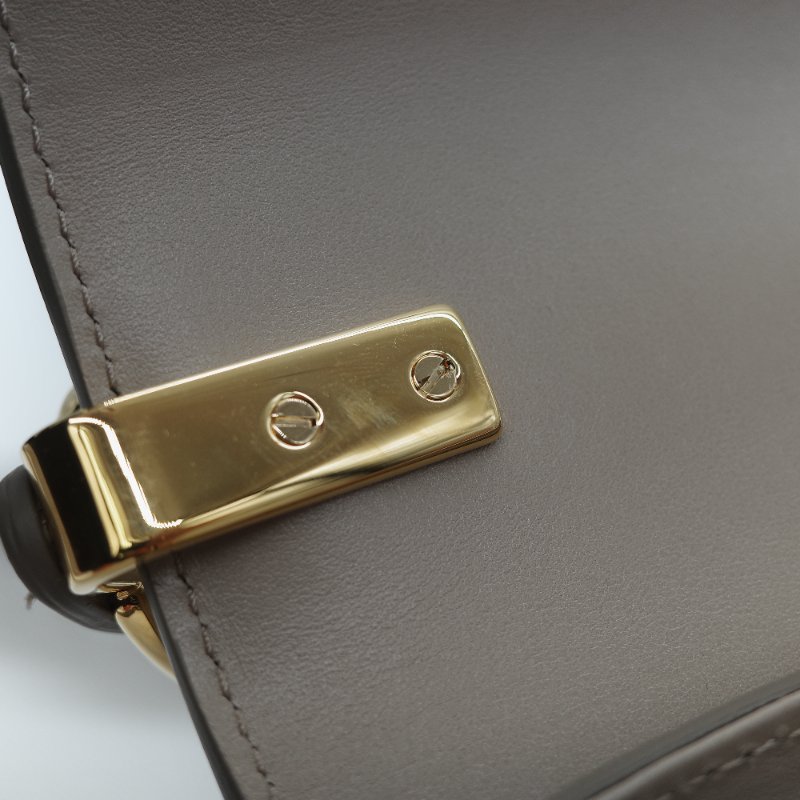 (閒置品♥️未使用)Chloé 蔻依 C Bag 小款 大象灰 麂皮拼接小牛皮 手提包 側背包-22