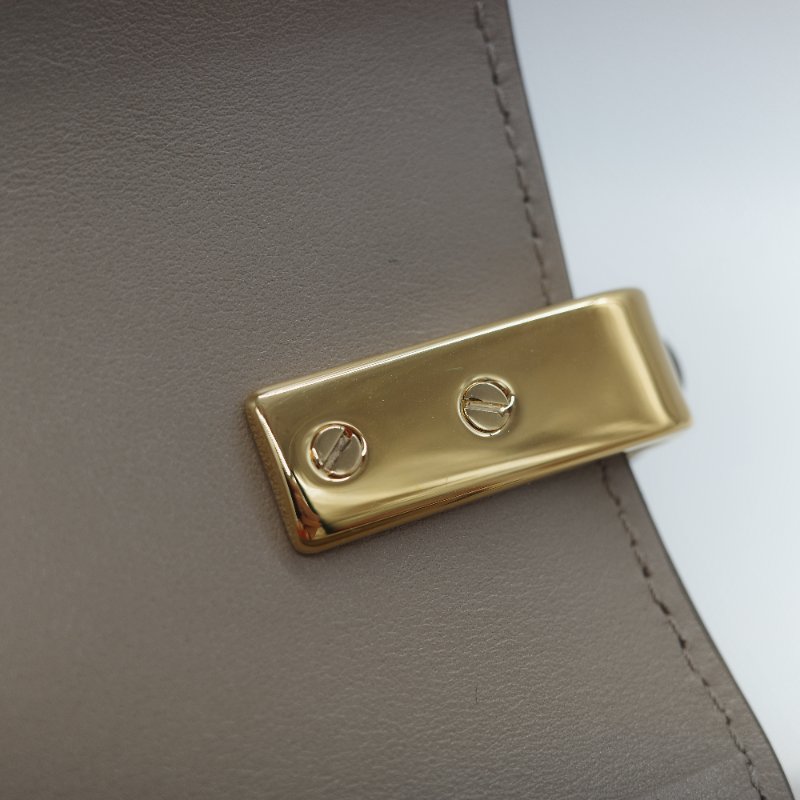 (閒置品♥️未使用)Chloé 蔻依 C Bag 小款 大象灰 麂皮拼接小牛皮 手提包 側背包-23