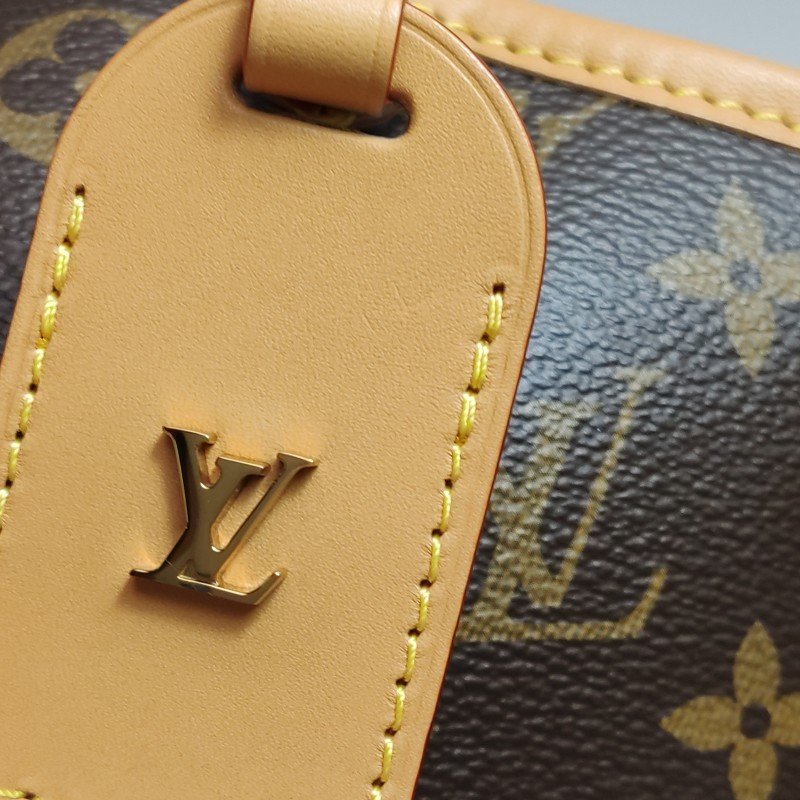 Louis Vuitton (LV) Carry All小號植鞣革Monogram印花子母包肩背包晶片款-14