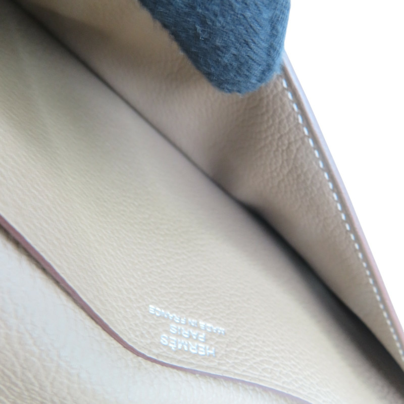 大象灰 牛皮 MC2 Fleming Wallet 兩折長夾 K刻【HERMES 愛馬仕】-7