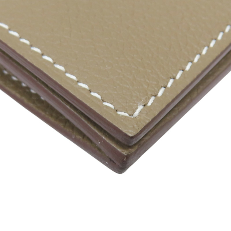 大象灰 牛皮 MC2 Fleming Wallet 兩折長夾 K刻【HERMES 愛馬仕】-11