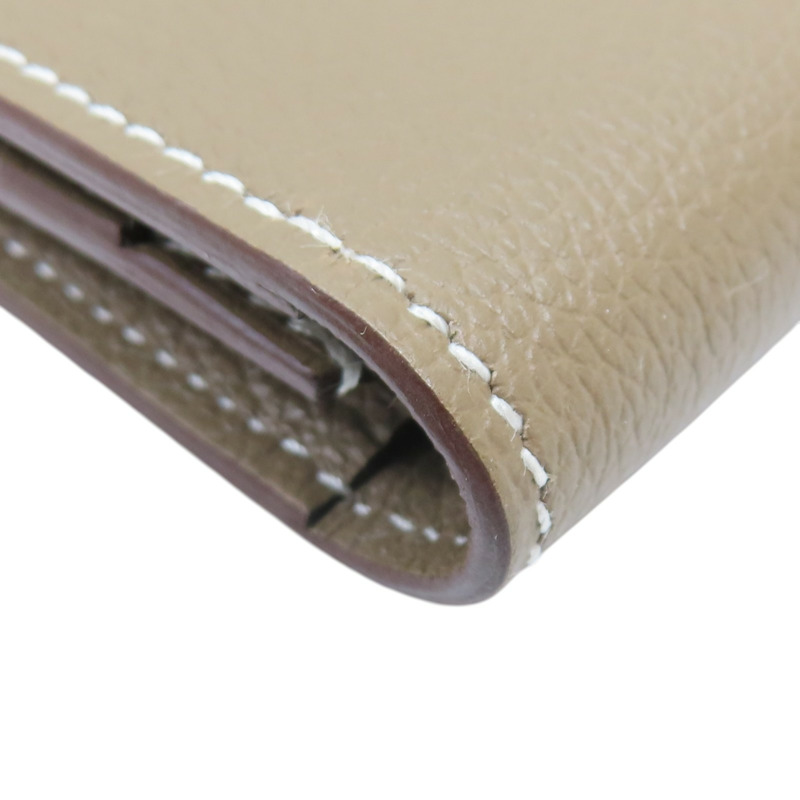 大象灰 牛皮 MC2 Fleming Wallet 兩折長夾 K刻【HERMES 愛馬仕】-14