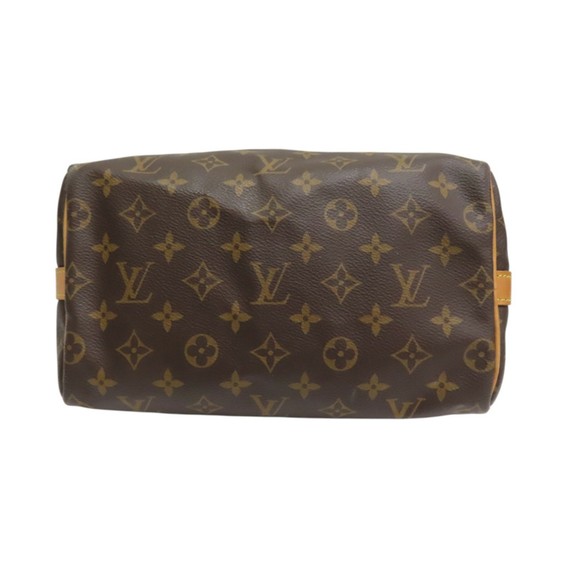 棕色 原花帆布 Speedy Bandouliere 25 兩用包【LOUIS VUITTON LV 路易威登】 M41113-3
