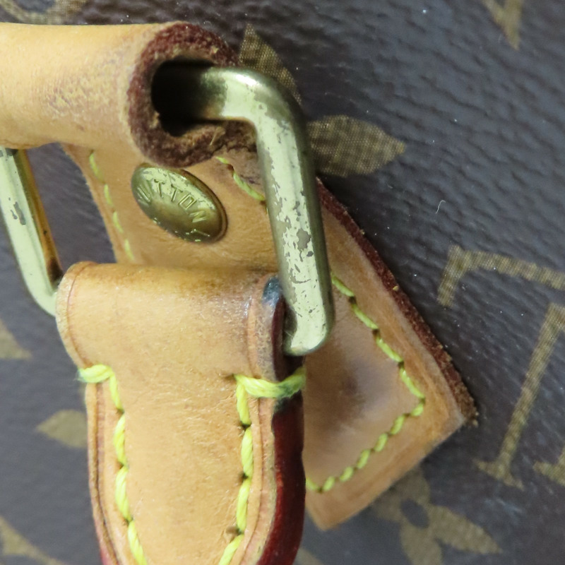 棕色 原花帆布 Speedy Bandouliere 25 兩用包【LOUIS VUITTON LV 路易威登】 M41113-15