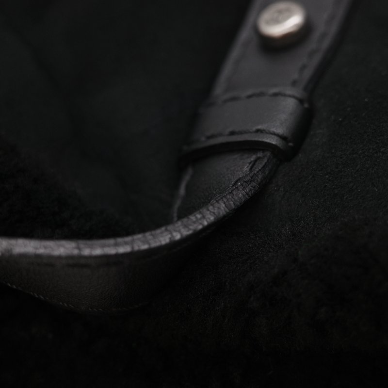 Chanel 香奈兒 銀扣 CC 菱格紋 羊羔毛 拼接 麂皮 托特包-30