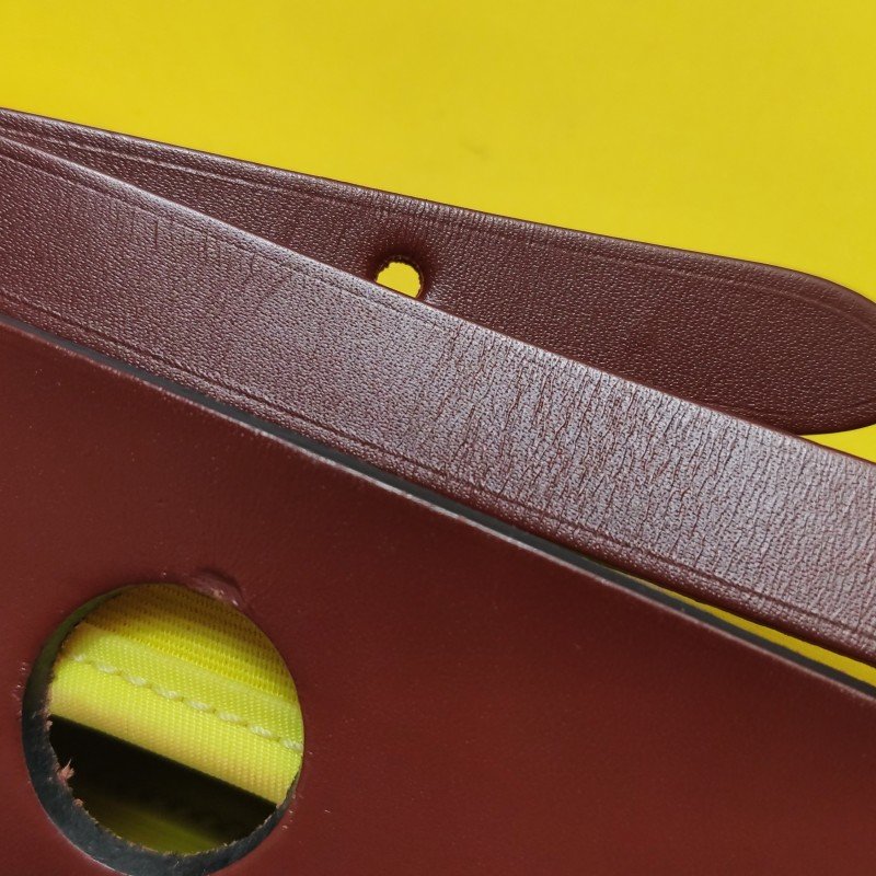 Hermes Herbag31馬鞍釘鎖釦子母包斜背包單肩包Hunter牛皮帆布銀扣紅色黃色X刻-11