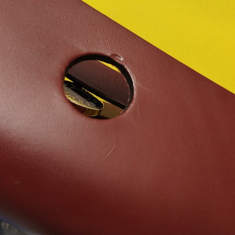 Hermes Herbag31馬鞍釘鎖釦子母包斜背包單肩包Hunter牛皮帆布銀扣紅色黃色X刻-27