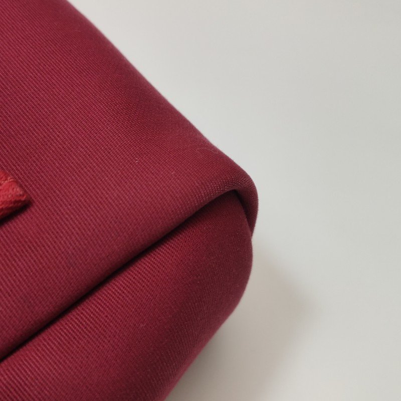 Hermes Herbag31馬鞍釘鎖扣單肩包Hunter牛皮帆布銀扣紅色5X辣椒紅Z刻-16