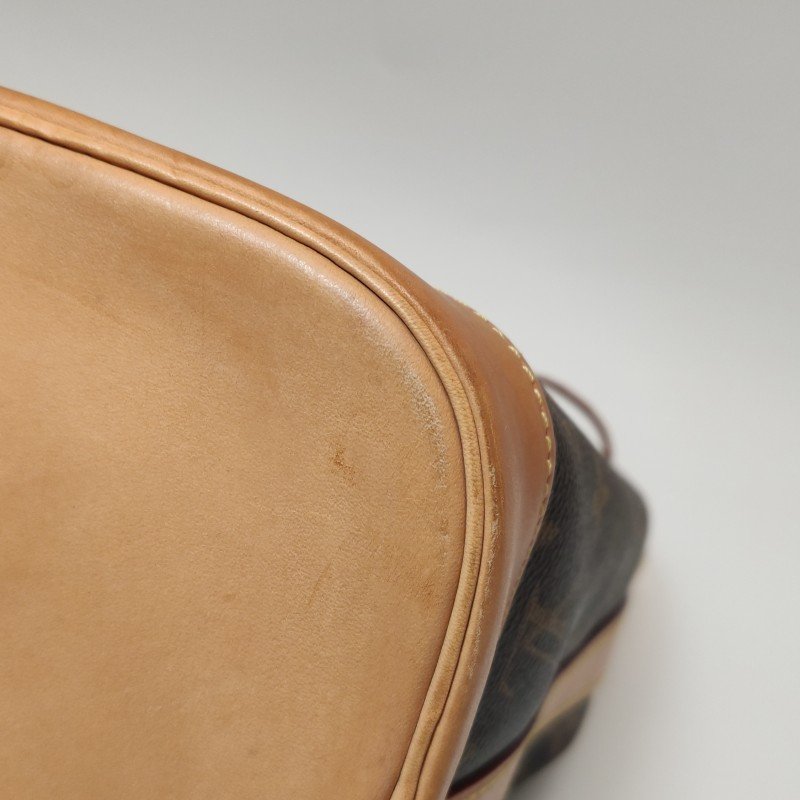 Louis Vuitton (LV) NOE中號植鞣革Monogram印花抽繩單肩包晶片款-12