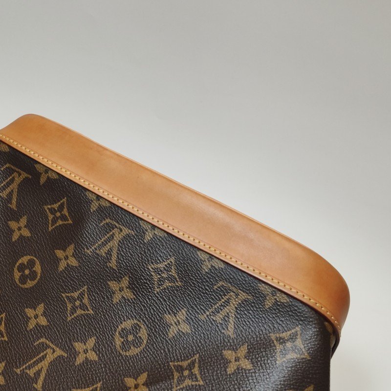 Louis Vuitton (LV) NOE中號植鞣革Monogram印花抽繩單肩包晶片款-16