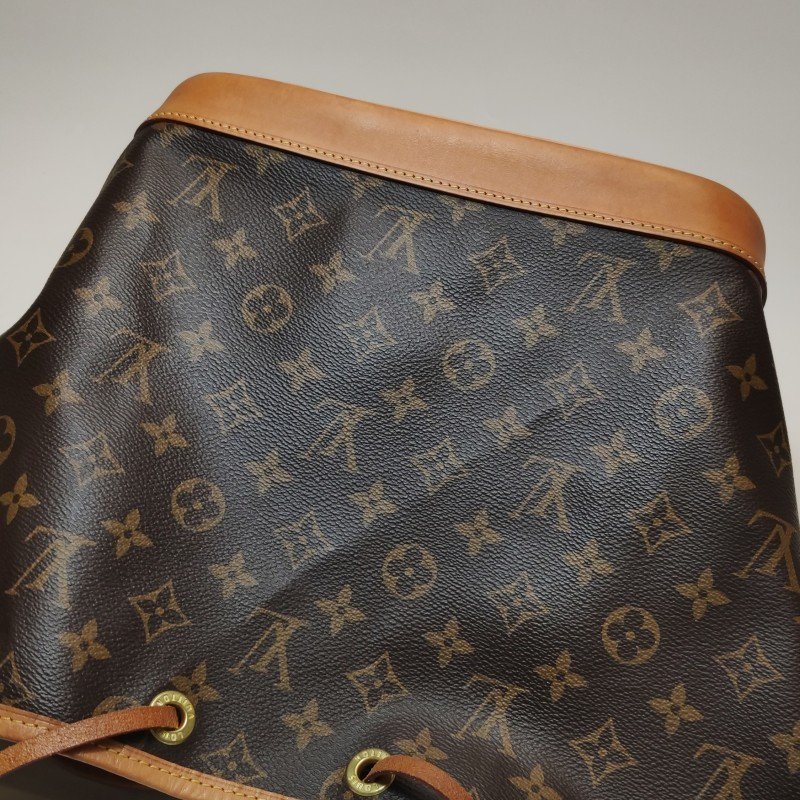 Louis Vuitton (LV) NOE中號植鞣革Monogram印花抽繩單肩包晶片款-18
