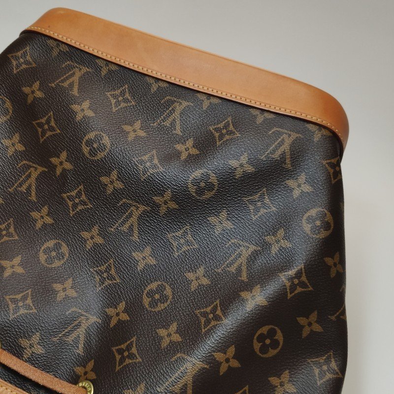 Louis Vuitton (LV) NOE中號植鞣革Monogram印花抽繩單肩包晶片款-20