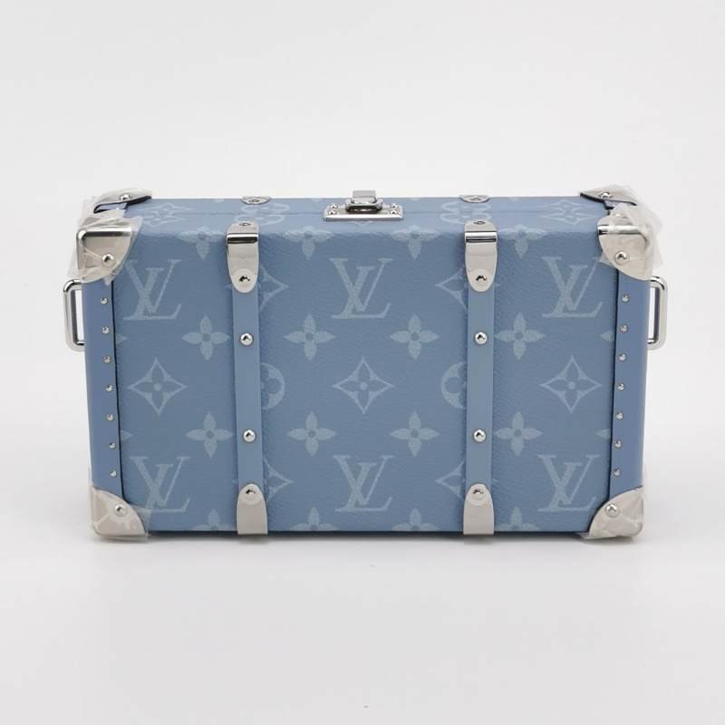 Louis Vuitton (LV) Wallet Trunk Taigarama牛皮Monogram印花斜背包晶片款-3