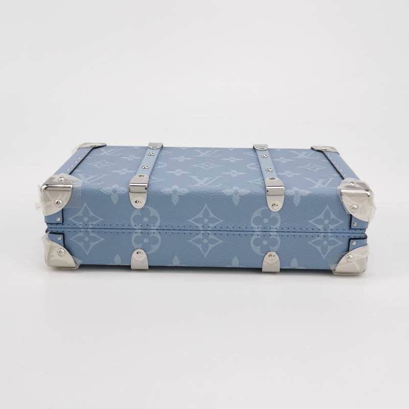 Louis Vuitton (LV) Wallet Trunk Taigarama牛皮Monogram印花斜背包晶片款-4