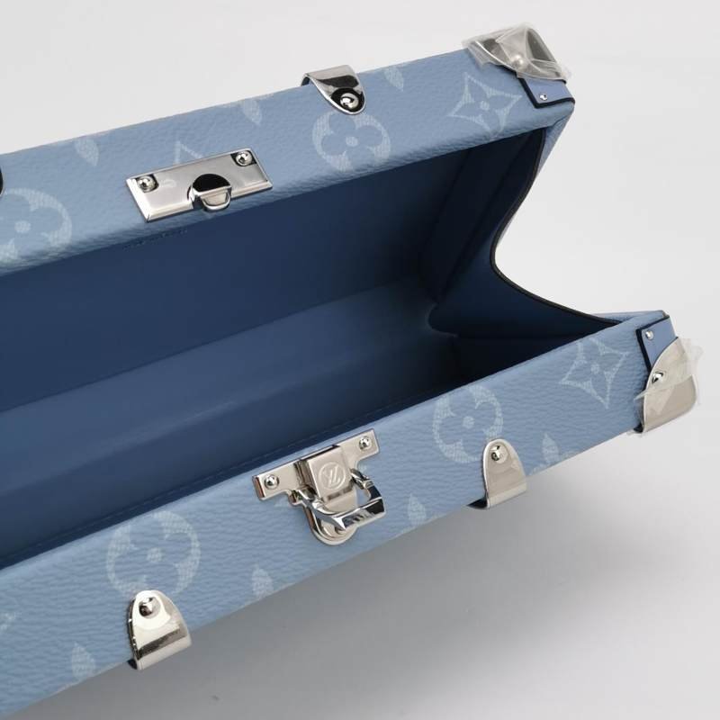 Louis Vuitton (LV) Wallet Trunk Taigarama牛皮Monogram印花斜背包晶片款-5