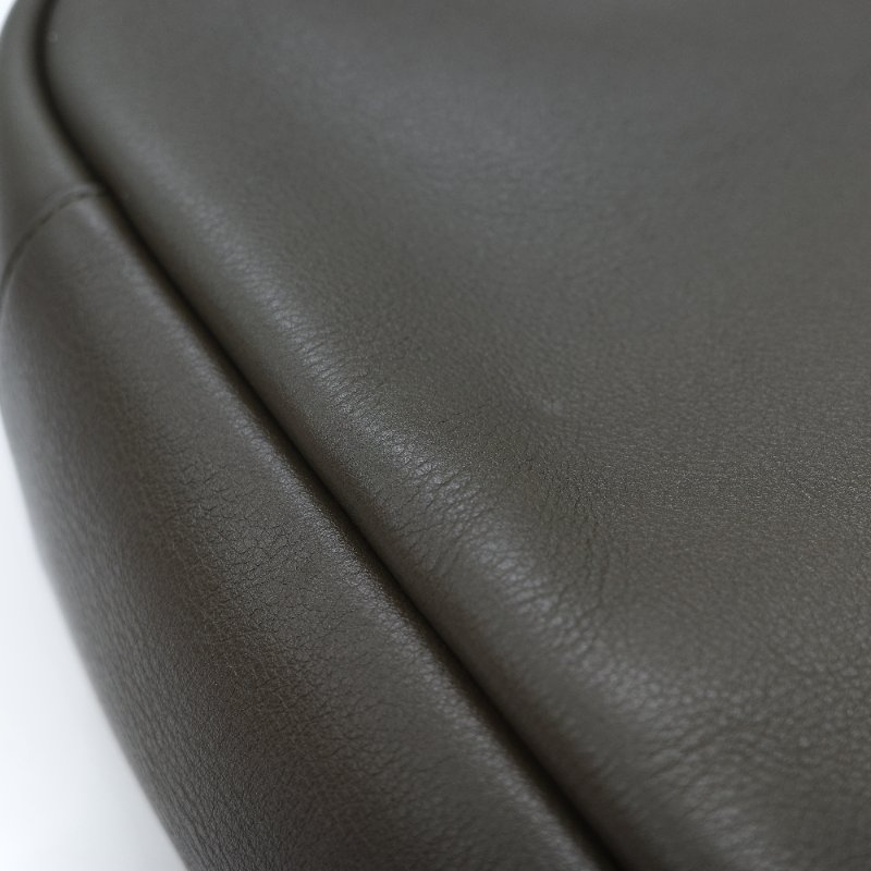 Saint Laurent 聖羅蘭 LE 5 À 7 粒面牛皮革 橄欖綠 深綠色 柔軟手袋 單肩包 Hobo 包 托特包|-13