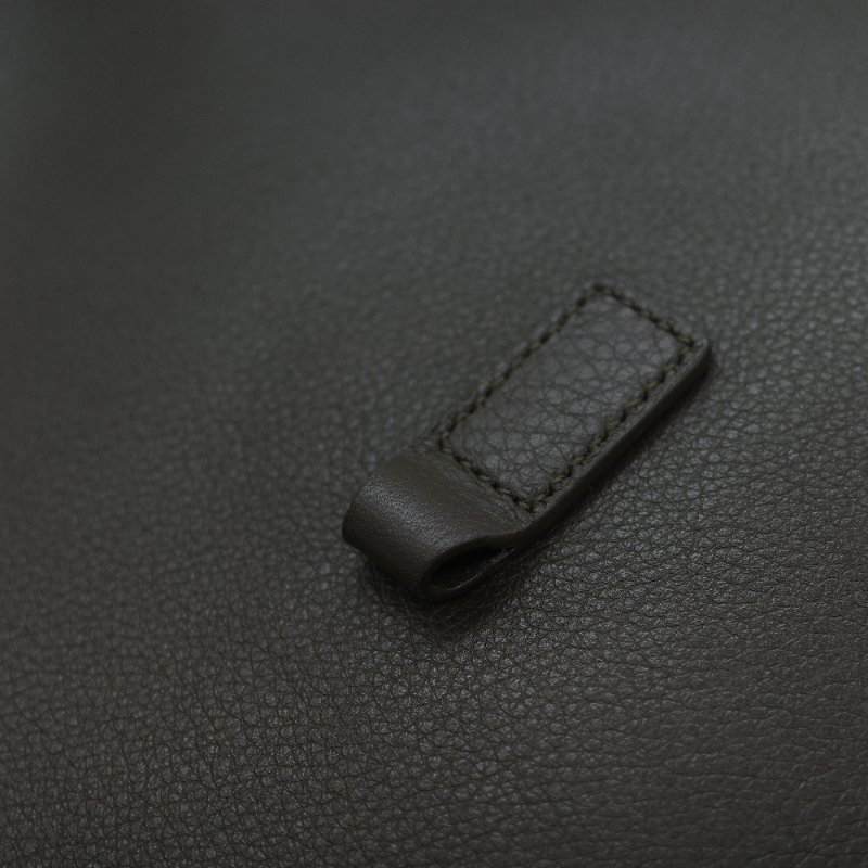 Saint Laurent 聖羅蘭 LE 5 À 7 粒面牛皮革 橄欖綠 深綠色 柔軟手袋 單肩包 Hobo 包 托特包|-18