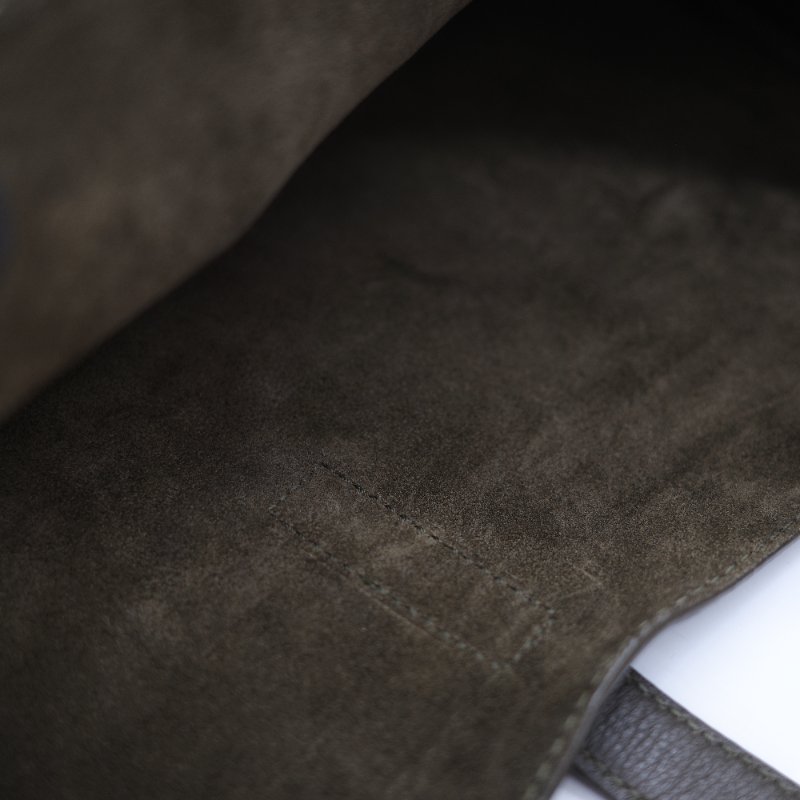 Saint Laurent 聖羅蘭 LE 5 À 7 粒面牛皮革 橄欖綠 深綠色 柔軟手袋 單肩包 Hobo 包 托特包|-22