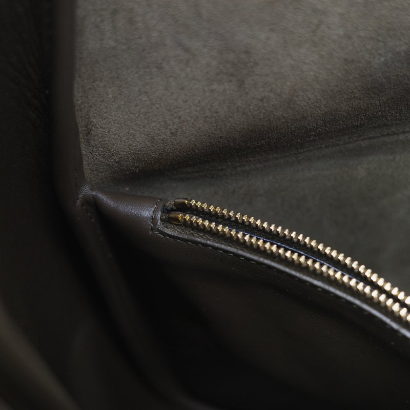 Saint Laurent 聖羅蘭 LE 5 À 7 粒面牛皮革 橄欖綠 深綠色 柔軟手袋 單肩包 Hobo 包 托特包|-26