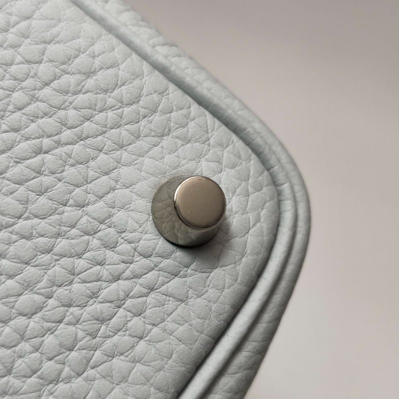 Hermes Picotin菜籃包18手提包Clemence(TC)牛皮金扣08聖杯藍B刻-14