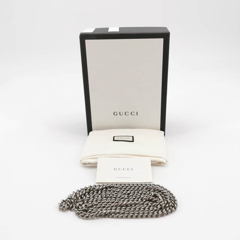 Gucci Dionysus酒神包牛皮GG老花雙虎頭搭扣斜背包肩背包-8