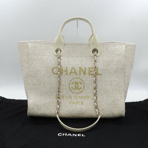 Chanel 香奈兒 Medium 中型 Deauville 海滩包 Tote Rattan 單肩包 手提包 托特包
