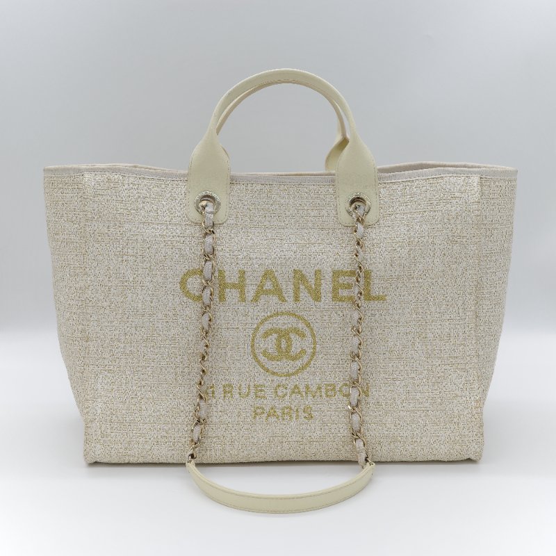 Chanel 香奈兒 Medium 中型 Deauville 海滩包 Tote Rattan 單肩包 手提包 托特包-1