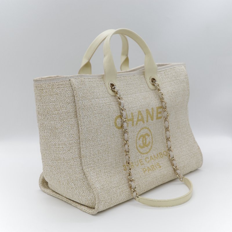 Chanel 香奈兒 Medium 中型 Deauville 海滩包 Tote Rattan 單肩包 手提包 托特包-2